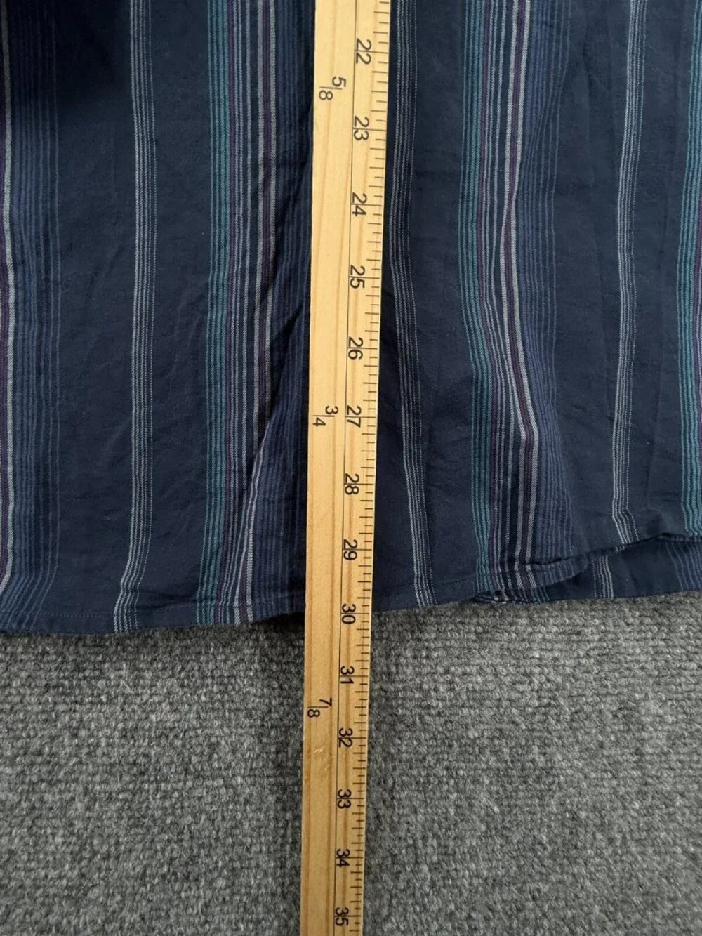 Tommy Bahama Silk Cotton Button Up Shirt Men Long Sleeve Striped Blue XL Adult